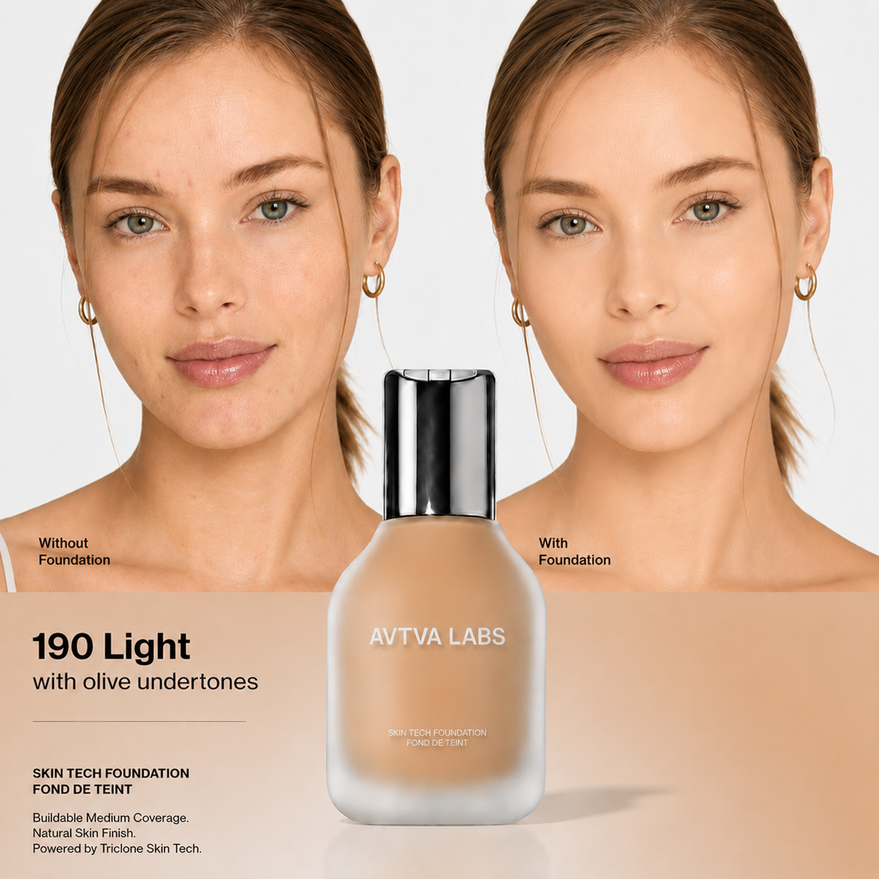 AVTVA Skin Fusion Foundation | Medium Coverage & Longwear