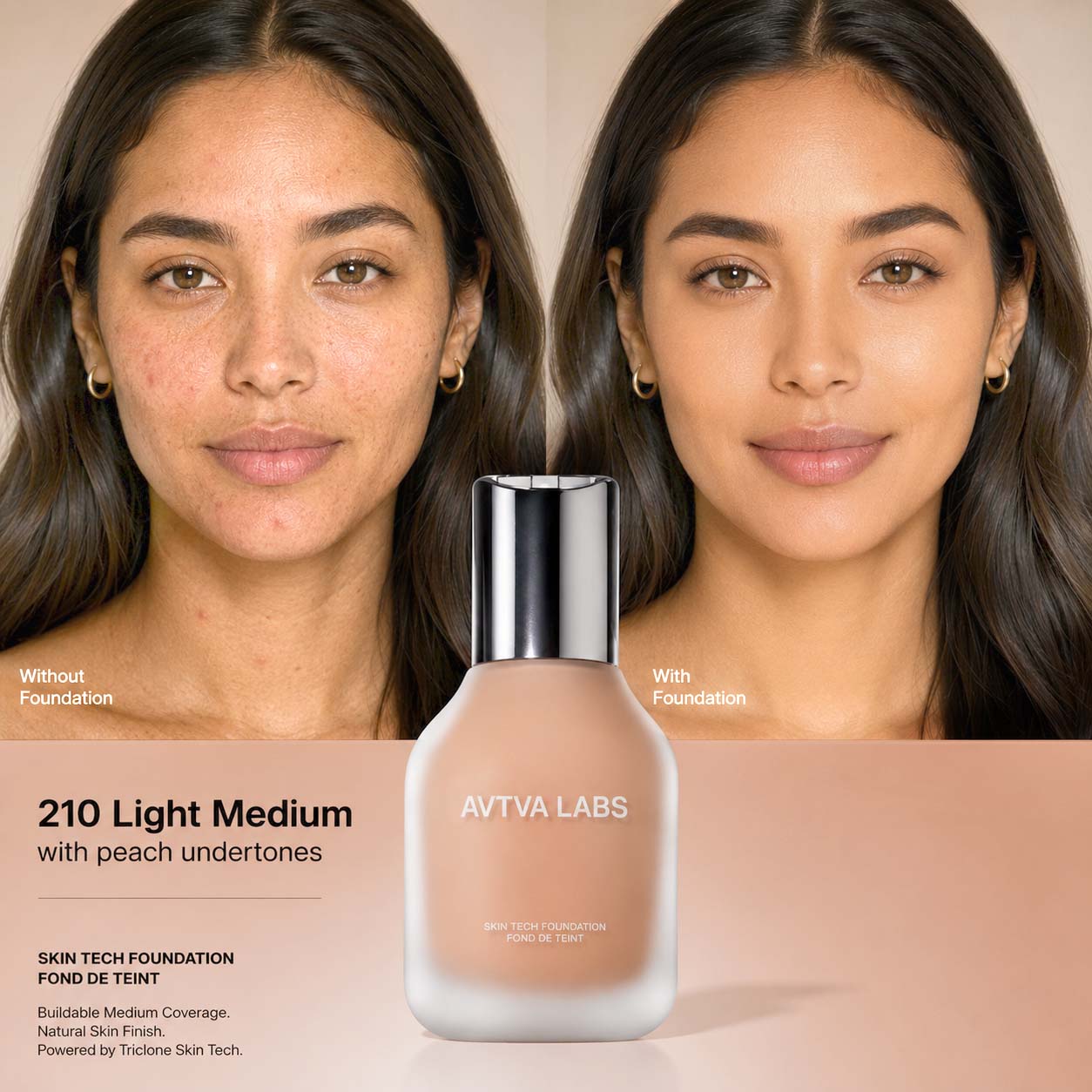 AVTVA Skin Fusion Foundation | Medium Coverage & Longwear