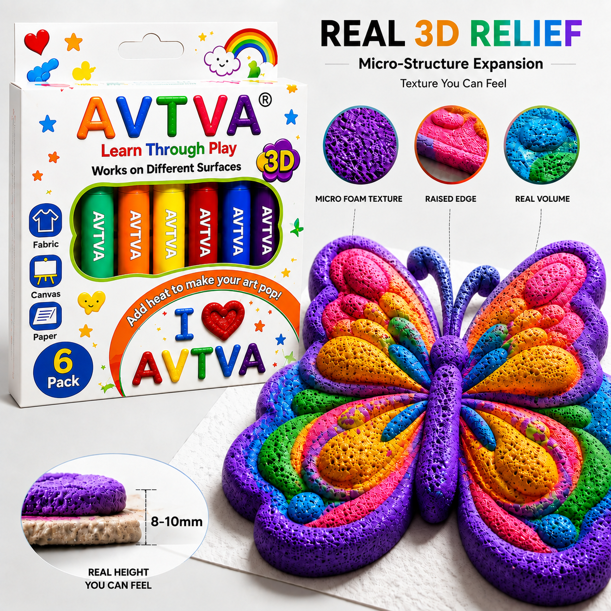 AVTVA™ Heat-Activated 3D Craft Pens — New & Improved