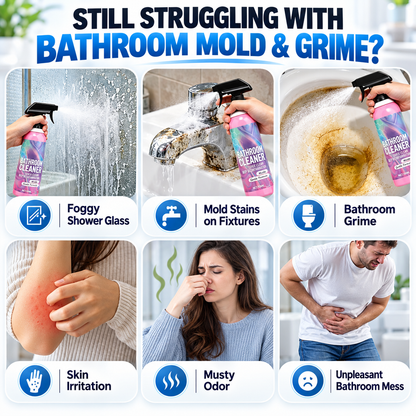 🔥 BUY 1 GET 1 FREE 🎁 Bathroom Cleaner: Sparkle in Seconds, No Harsh Fumes✨