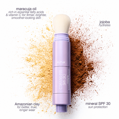 AVTVA Summer Skin Essentials Set — CC Serum + Solid SPF 30 Sunscreen Brush