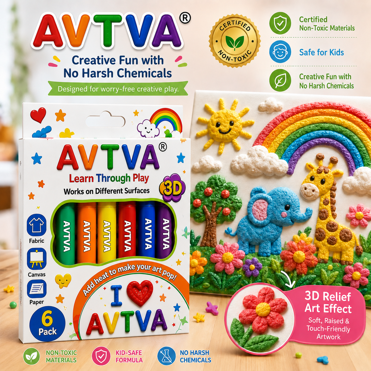AVTVA™ Heat-Activated 3D Craft Pens — New & Improved