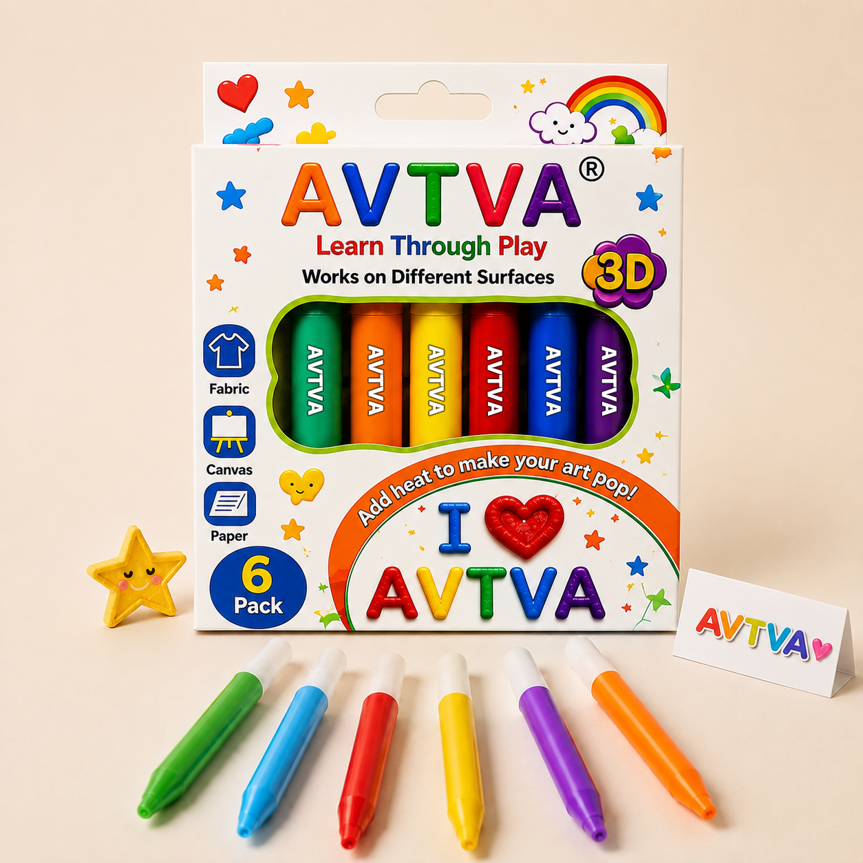 AVTVA™ Heat-Activated 3D Craft Pens — New & Improved