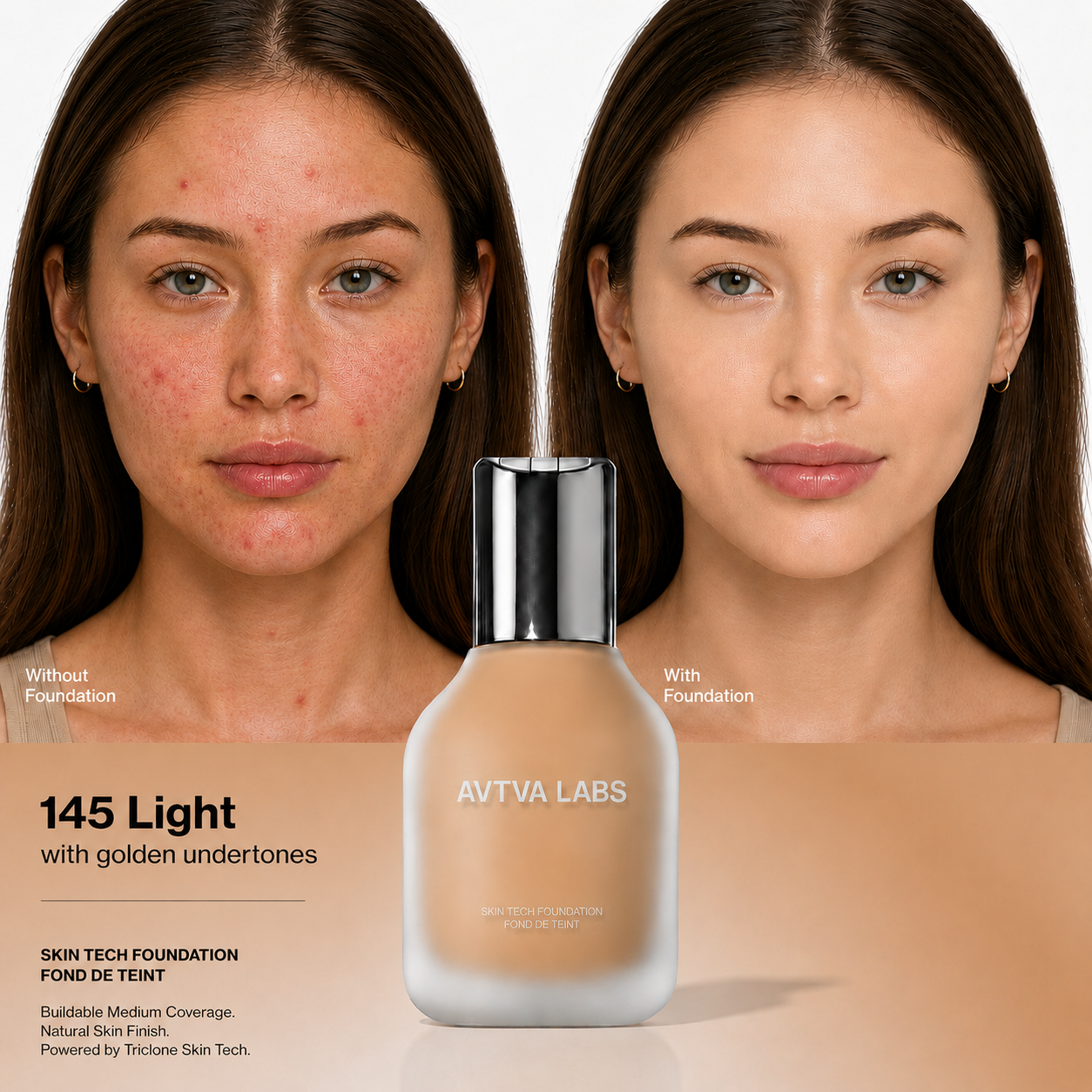 AVTVA Skin Fusion Foundation | Medium Coverage & Longwear