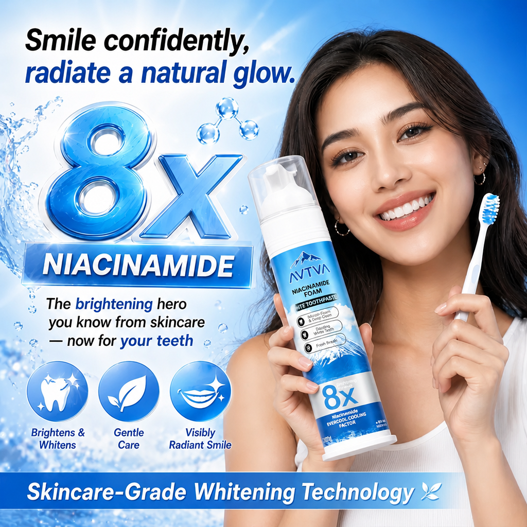 【Family Value Pack】AVTVA®Niacinamide Whitening Toothpaste for a Brighter, Fresher Smile