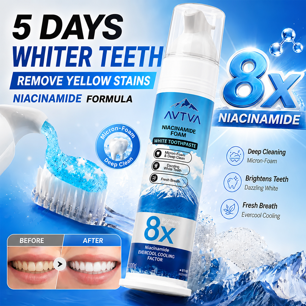 【Family Value Pack】AVTVA®Niacinamide Whitening Toothpaste for a Brighter, Fresher Smile