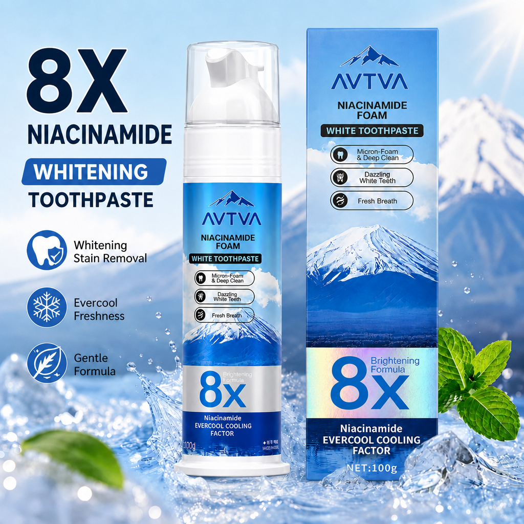 【Family Value Pack】AVTVA®Niacinamide Whitening Toothpaste for a Brighter, Fresher Smile