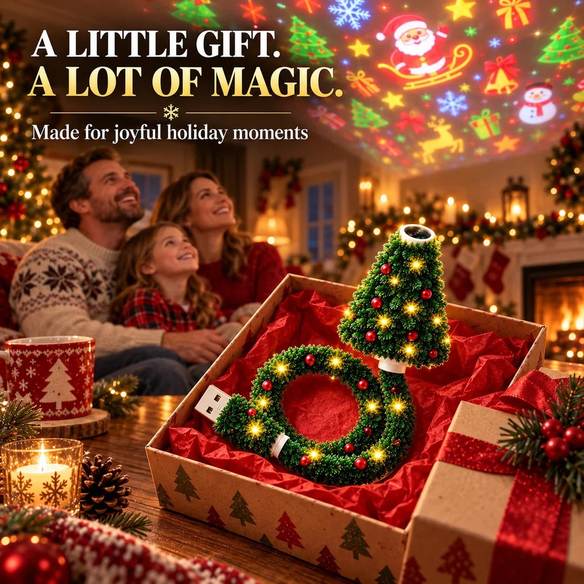 AVTVA® Christmas Magic Projector